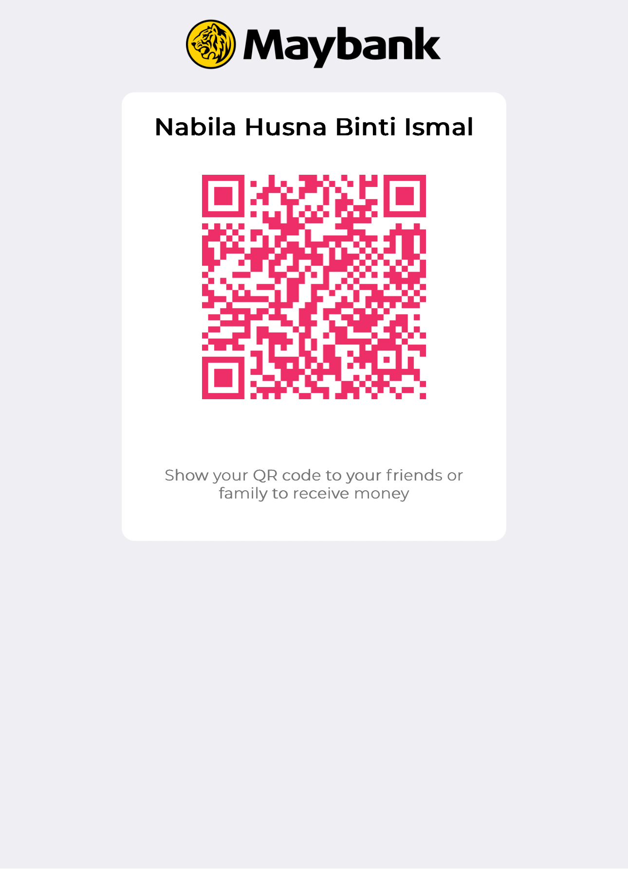 Kod QR pembayaran Maybank